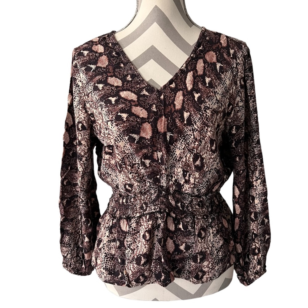 Gypsy love snake skin print blouse